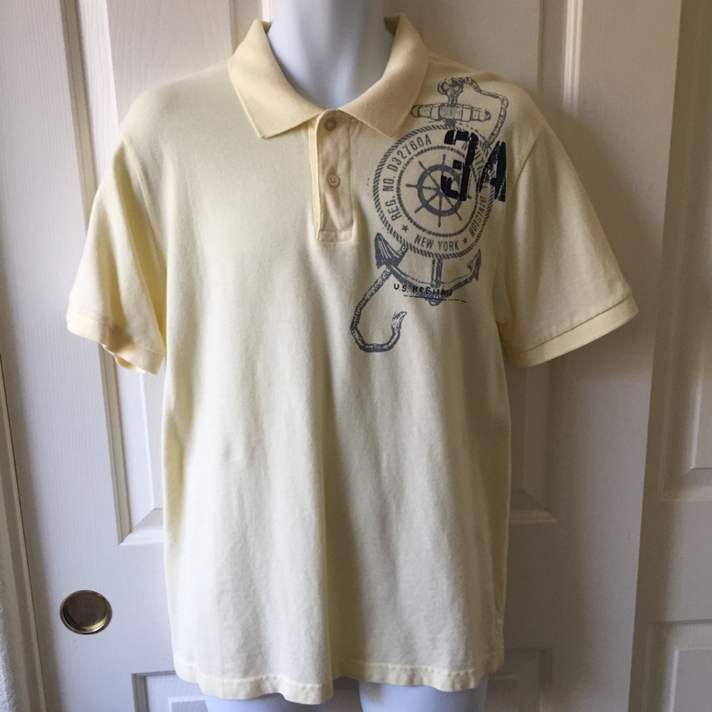 ❤️💥 Old Navy Yellow Nautical Polo 💥❤️